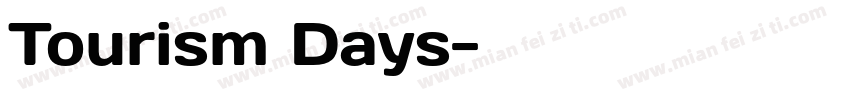 Tourism Days字体转换